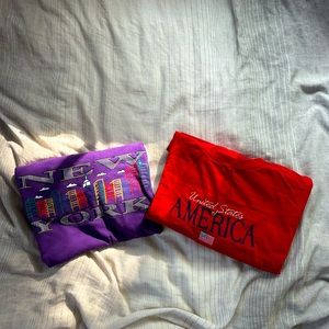 Men’s Retro style Embroidered and Graphic tees size L